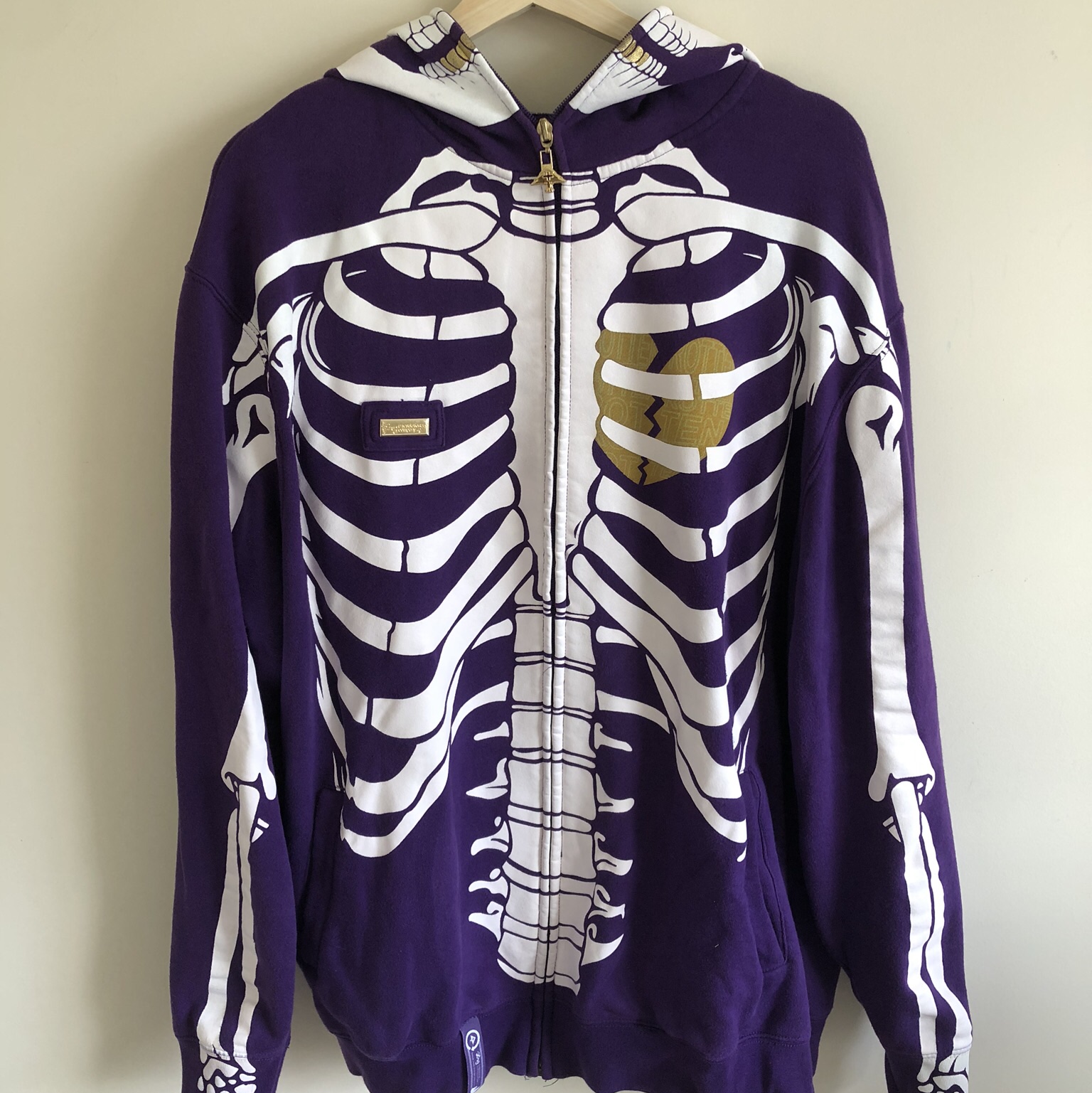 What is the representation of skeleton symbol hoodies?